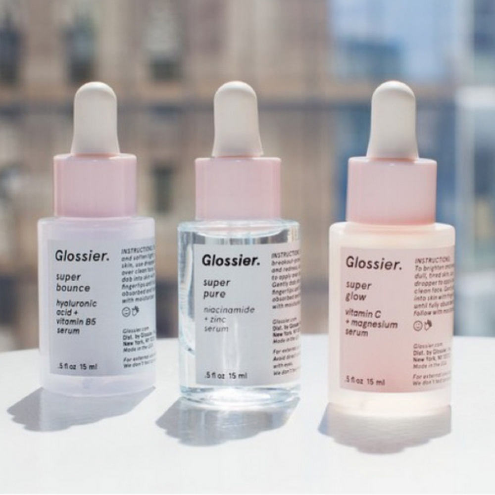 Glossier Serum trio - Super Bounce, Glow, and Pure